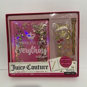 Juicy Couture Journal Set  Princess Of Everything Fashion Pen Stickers 19PCS